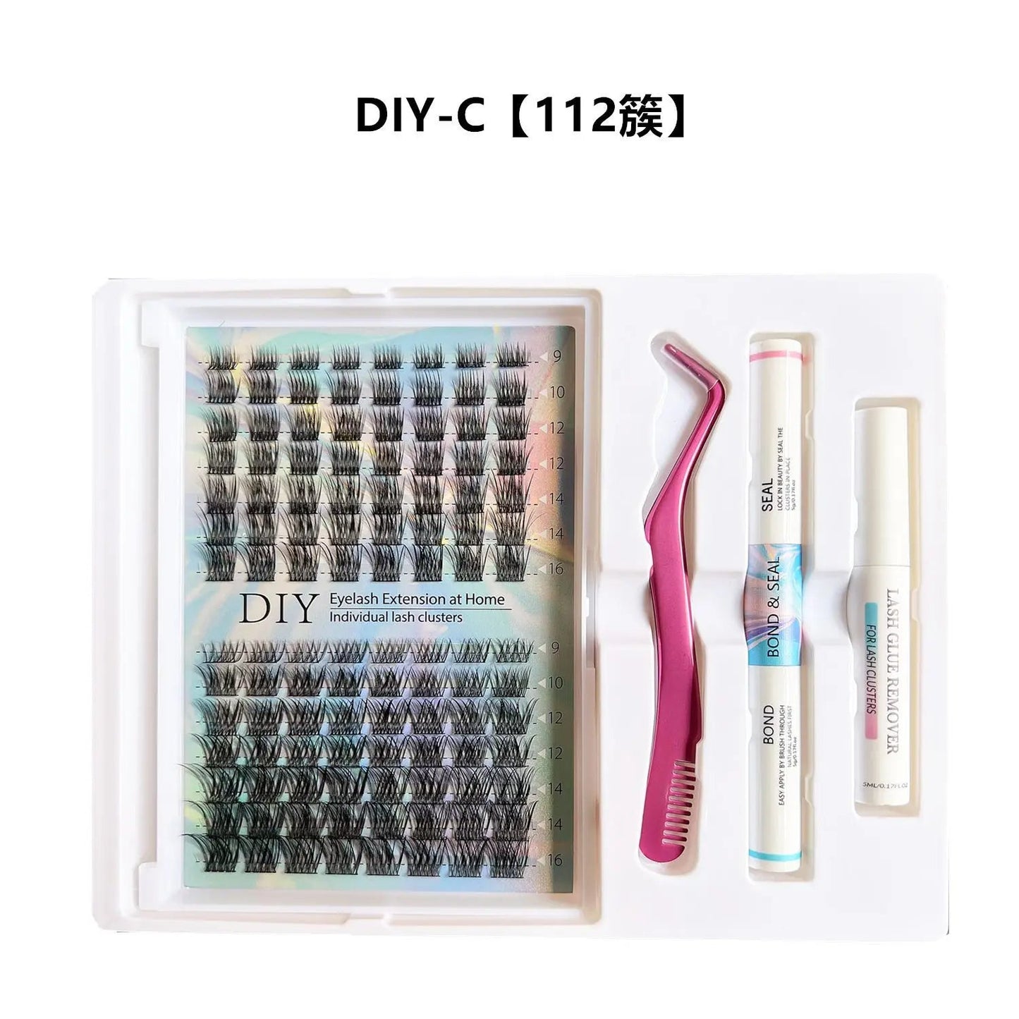 Eyelashes 280PCS Clusters Lash Bond and Seal Makeup tools DIY Lashes Extension kit for gluing Lashes Gluing Glue Accessories Good Vibrations