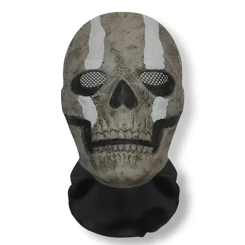Halloween Ghost Face 3D Mask Balaclava Full Face Elastic Mesh Breathable Skull Headcovers Horror Party Halloween Cosplay Props Good Vibrations
