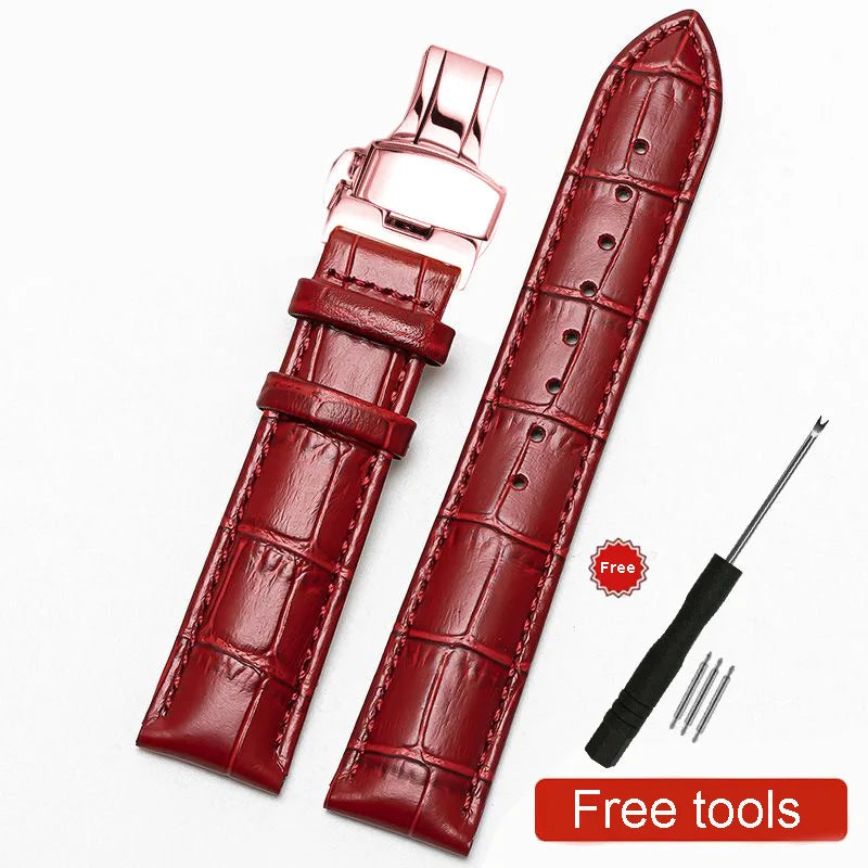 Quick Release *Real Animal Skin* Leather Watch strap13mm 12mm 15mm 17mm 19mm 21m 23mm 24mm 14mm 16mm 18mm 20mm Good Vibrations