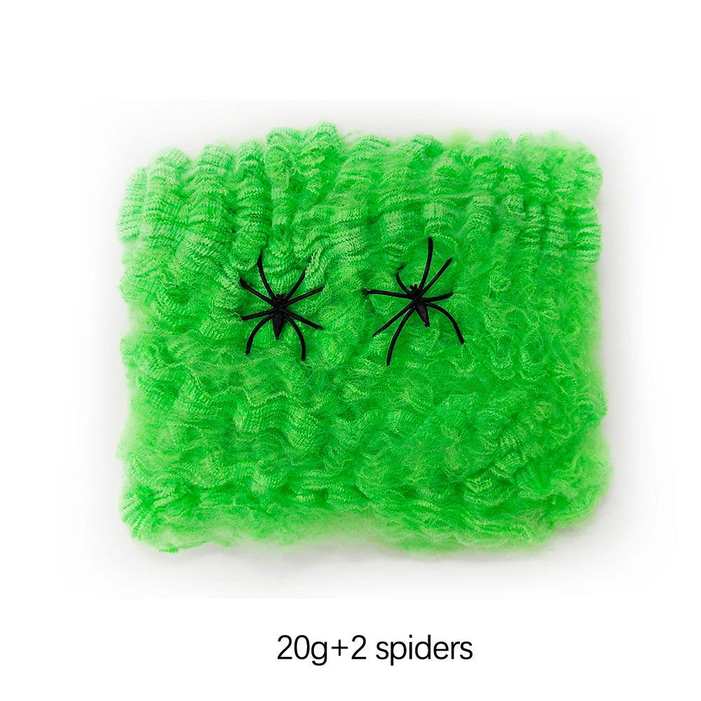 Halloween Decoration Party Accessories Decorations for Events Scream Festa Spider Web Black Outdoor Props Haunted House Spider Good Vibrations