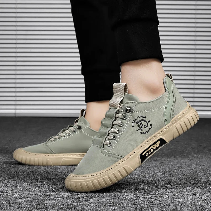 Men Casual Shoes Breathable Ice Silk Male Loafers Slip on Walking Flats Shoes Vulcanized Shoes for New Men Comfortable Sneakers Good Vibrations