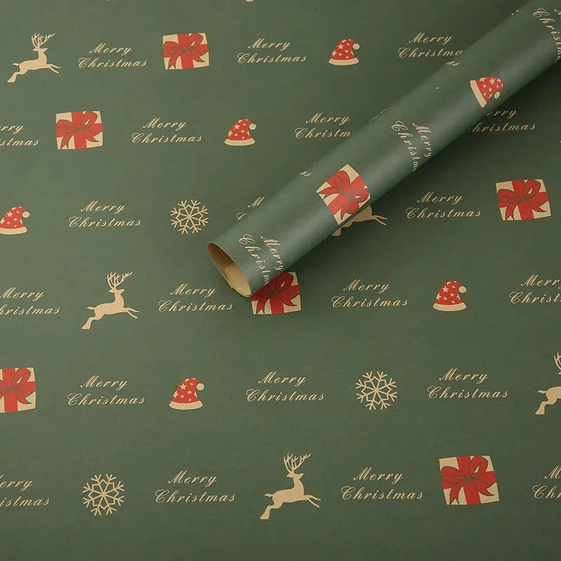 Happy Birthday Wrapping Paper 50*70cm Christmas Colorful DIY Flower Wedding Xmas Party Gift Packing Decor DIY Crafts Papers Good Vibrations