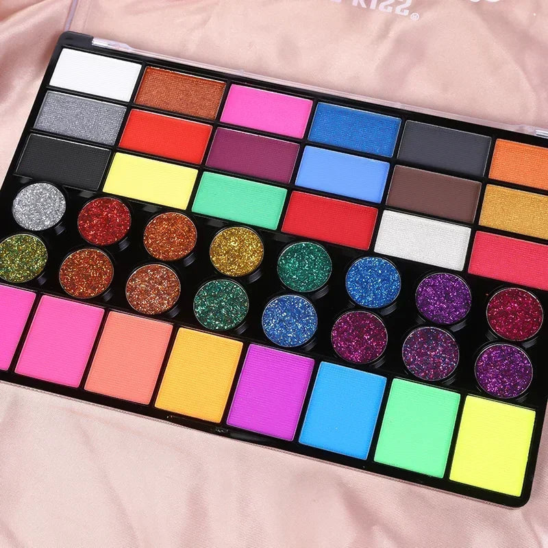 42 Color Eye Shadow Palette Face Body Painting Make Up Easy To Clean Makeup Body Paint Festival Halloween Body Paint Wholesale Good Vibrations