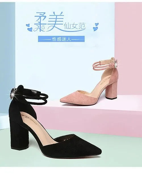 Shoes for Women Fashion Spring Autumn High Heel Women Pointed Toe Comfortable Party Evening Wedding Pumps Zapatos De Mujer Good Vibrations