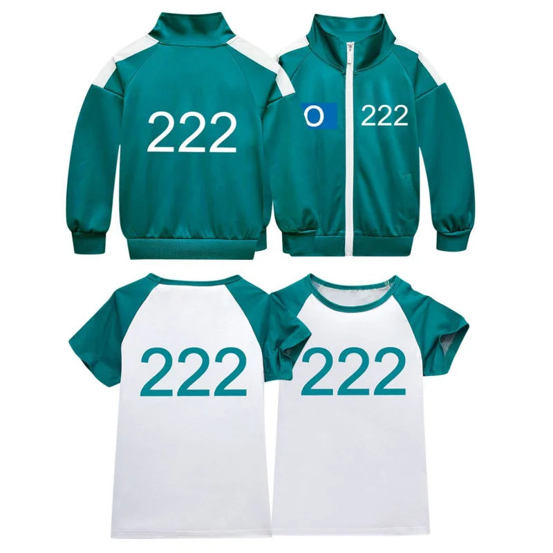 2025 New Halloween Costume Calamari X/O Kids Customized Games 2 Clothes T-shirt 456/230 Children Tracksuit Boys Girls Tops ★ ★ Good Vibrations
