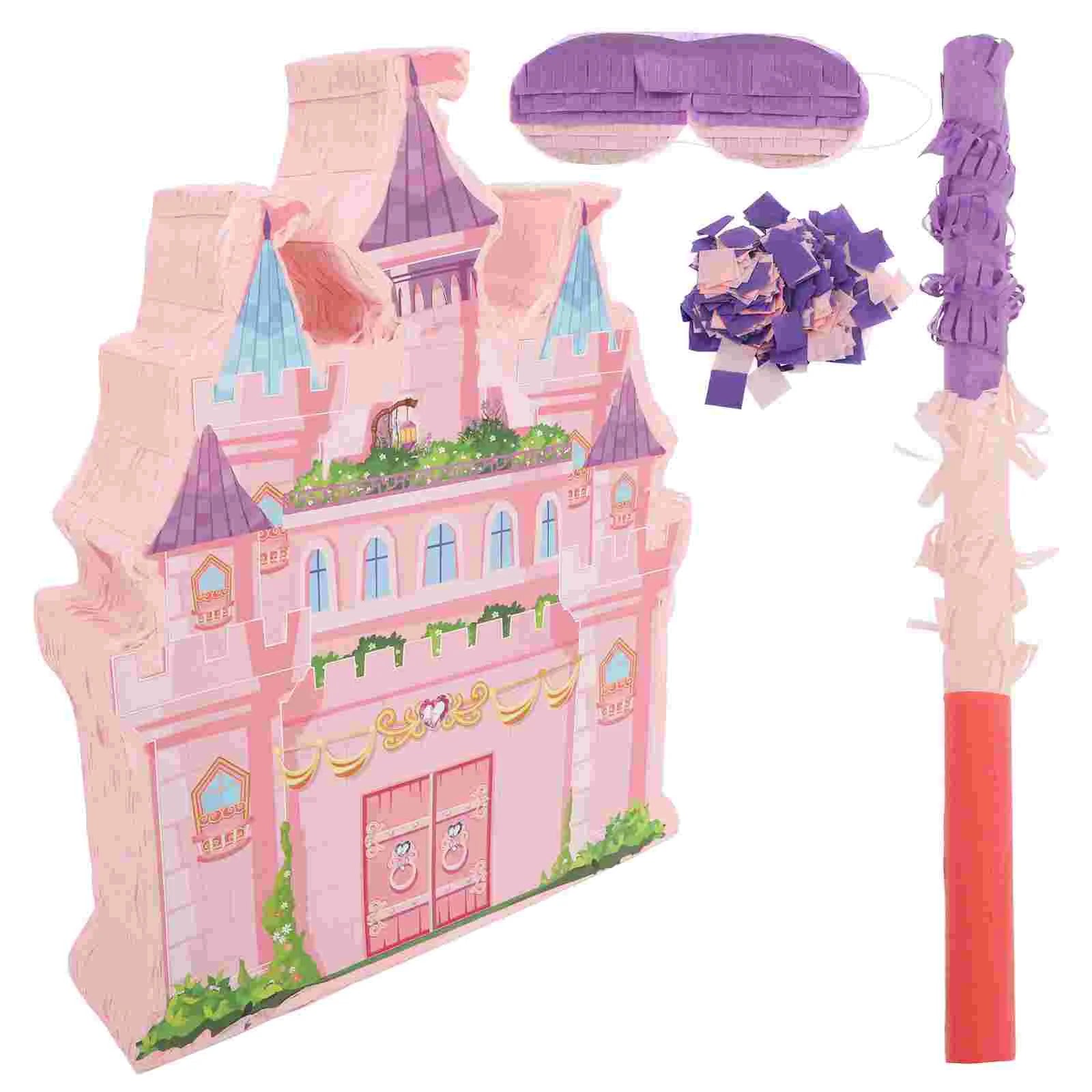 1 Set Castle Pinata For Birthday Parties Princess Theme Hanging Candy Holder Party Games Decoration Princess Birthday Decoration Good Vibrations