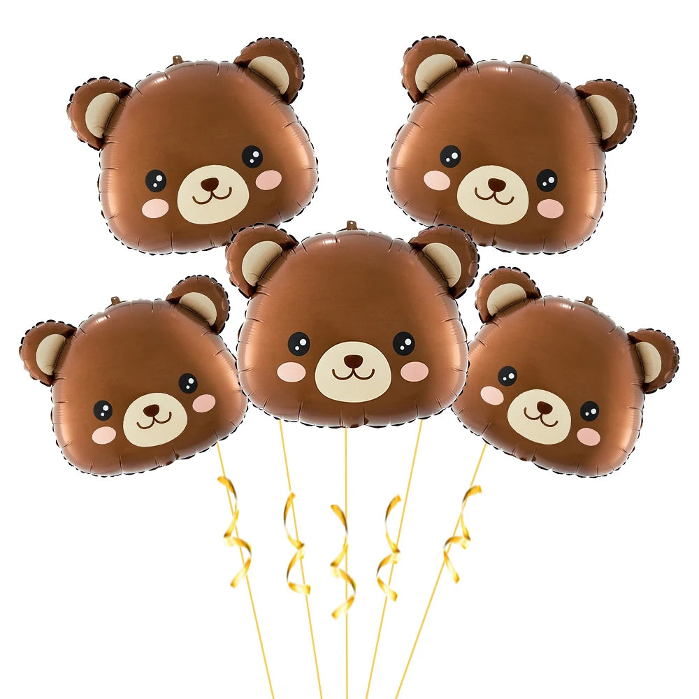 Baby shower Teddy Bear Birthday Party Plates Cup Tableware Kids 1st Birthday Party Decor Teddy Bear Balloon Birthday Party decor