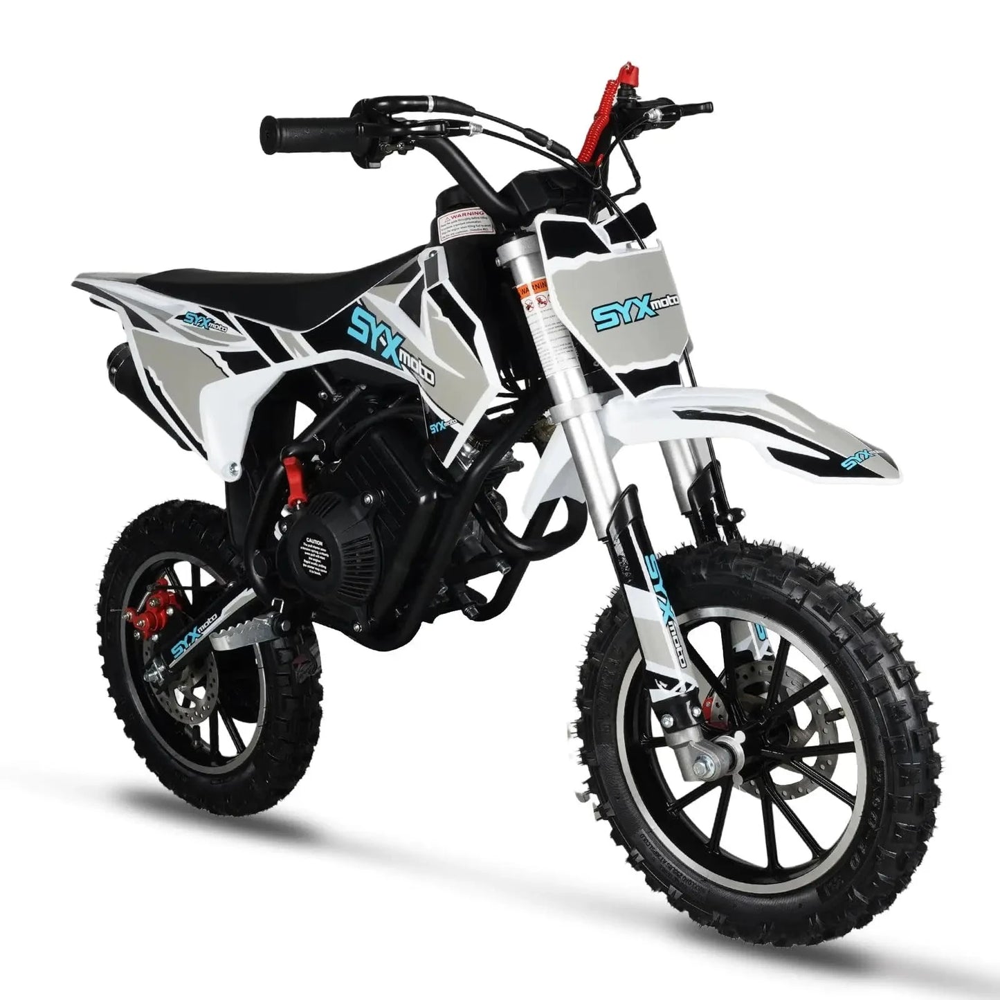 SYX MOTO 58CC Mini Dirt Bike for Kids 4-Stroke Pit Bikes Gas Powered Motorcycle Gift for Children Off-Road Dirt Bike Pull Start Good Vibrations