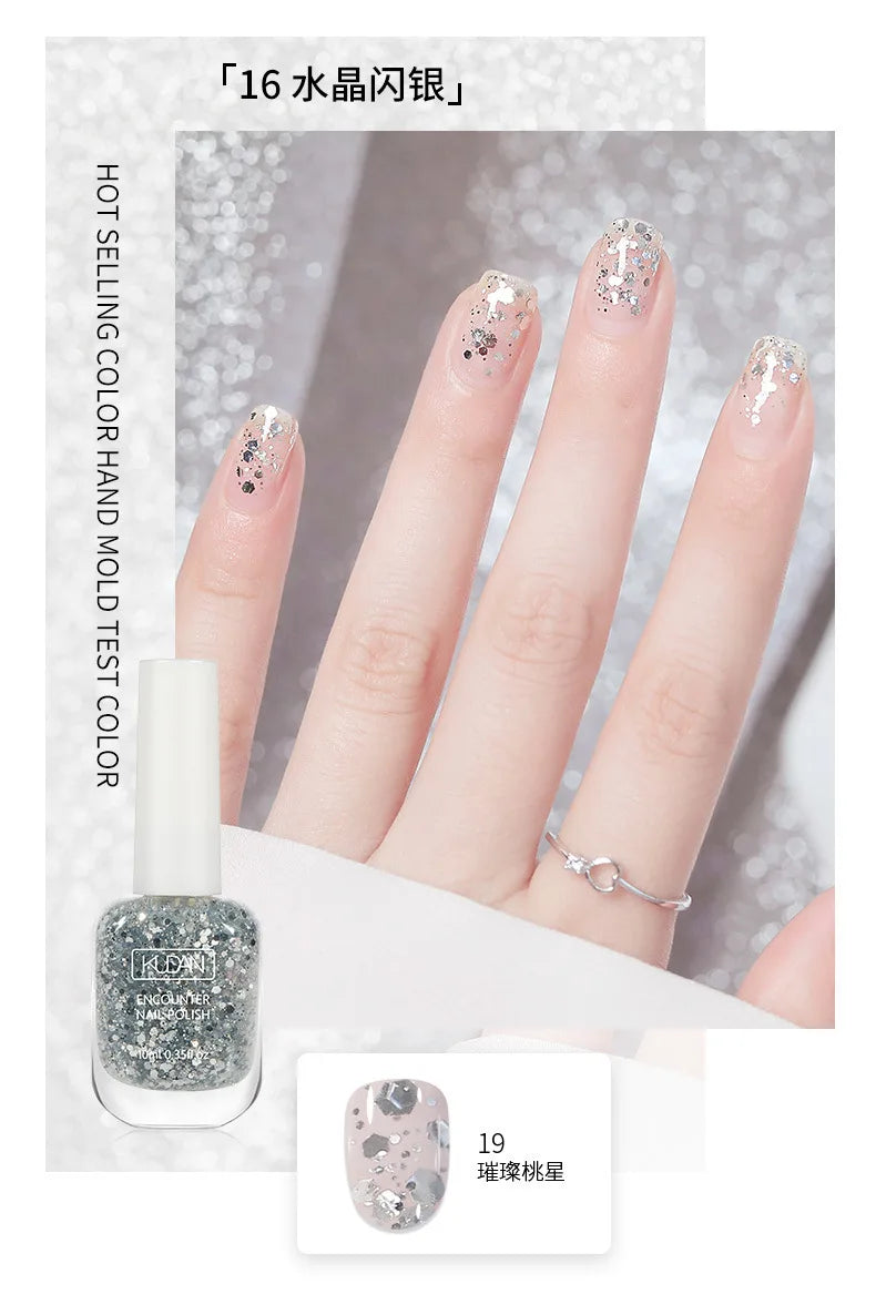 Air Dry Nail Polish 10ml 0.35 oz Water Based Non Toxic Odorless Quick Dry Toenail Finger Gel No Lamp Baking Nail Art Manicure Good Vibrations