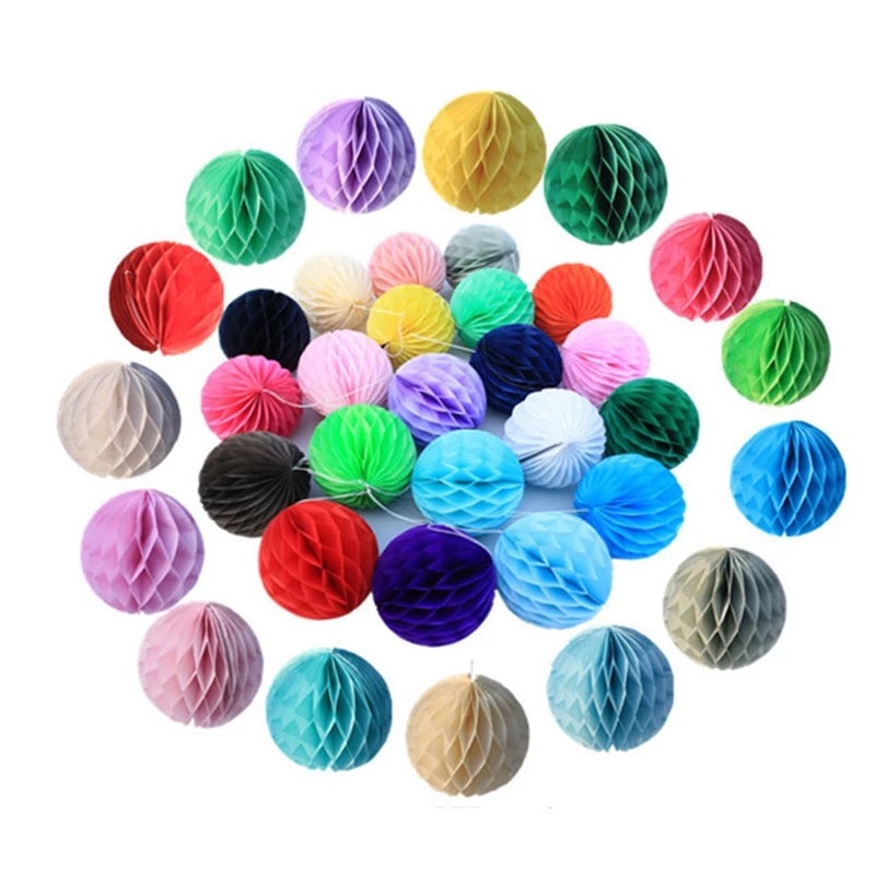 10cm 15cm 20cm 25cm 30cm Decorative Round Tissue Paper Honeycomb Balls Wedding Decoraions Birthday Party Baby Shower Supplies1pc Good Vibrations