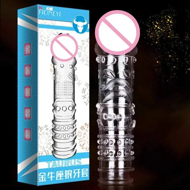 Particles Condoms Reusable Sex Toys High Sensitivity Sleeves