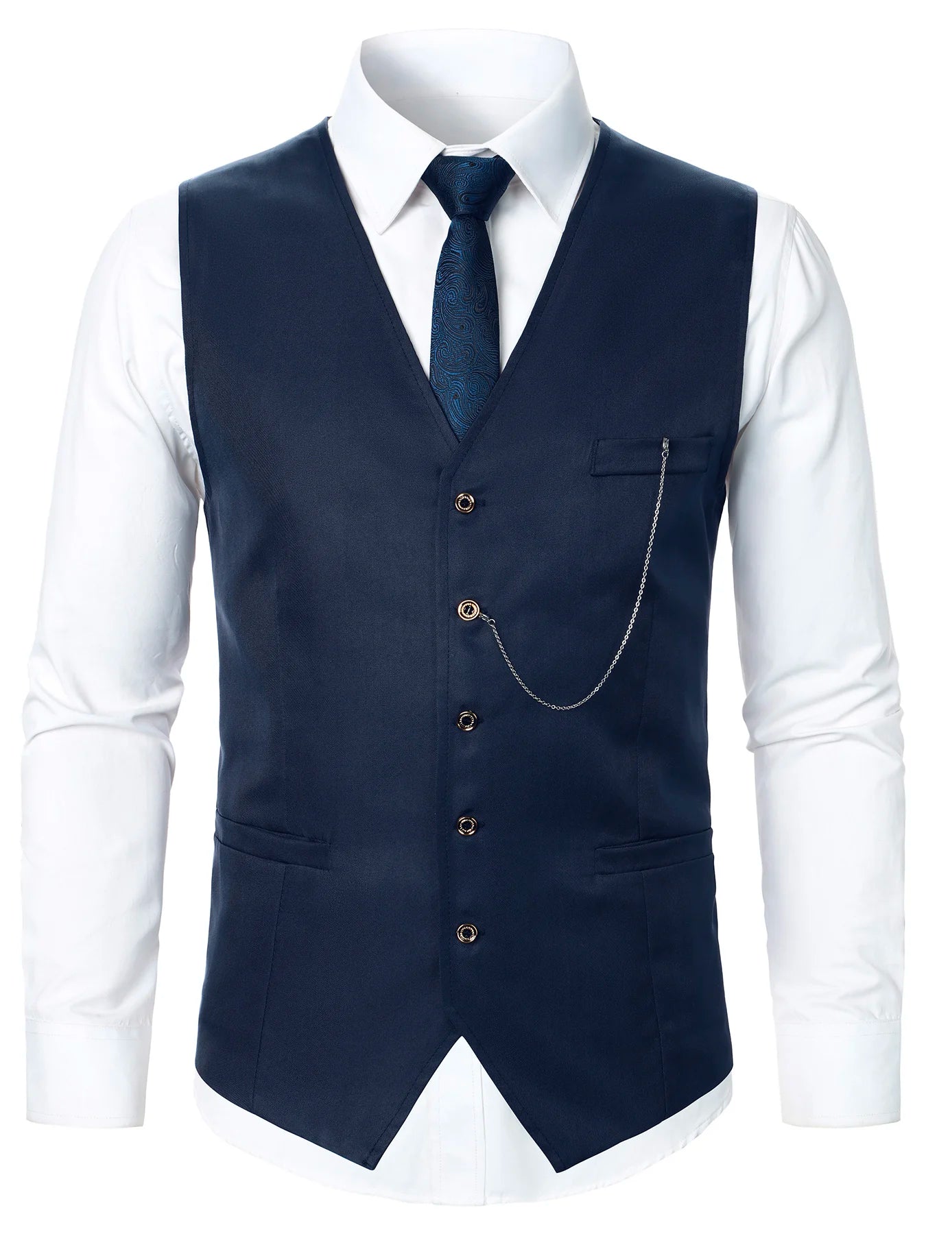 Men Suit Vest Coat Stripe Fabric Open Button Design Classic Design Causal Business Fashion Slim Fit Men Suit Good Vibrations