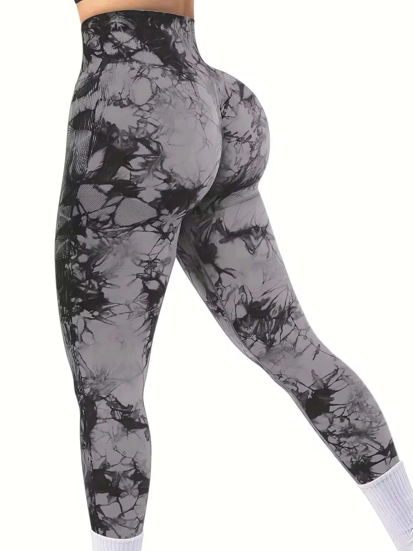 Women Yoga Pants Sport Leggings Seamless High Waist Push Up Woman Tights Fitness Workout Leggins Gym Clothing Good Vibrations