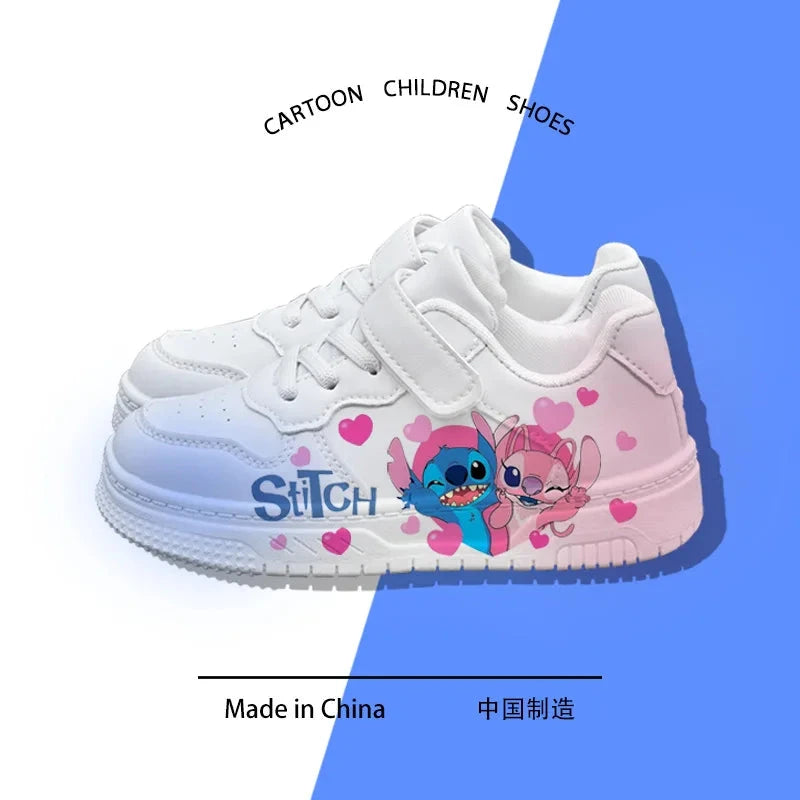children's stitch sneakers girls boys shoes Casual basketball Kid Running Fashion Sports 7 and 18 year old girls Shoes Gift Good Vibrations