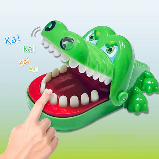 Crocodile Teeth Toys Children's Crocodile Bites Fingers Reaction Training Novelty Children's Lucky Game Trick Decompression Toy Good Vibrations