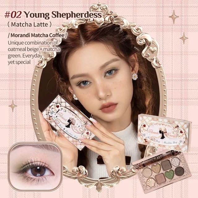 Moonlight Mermaid Gemstone Eyeshadow Palette Highly Pigmented Matte Shimmer Swan Ballet Eye shadow Collection Good Vibrations