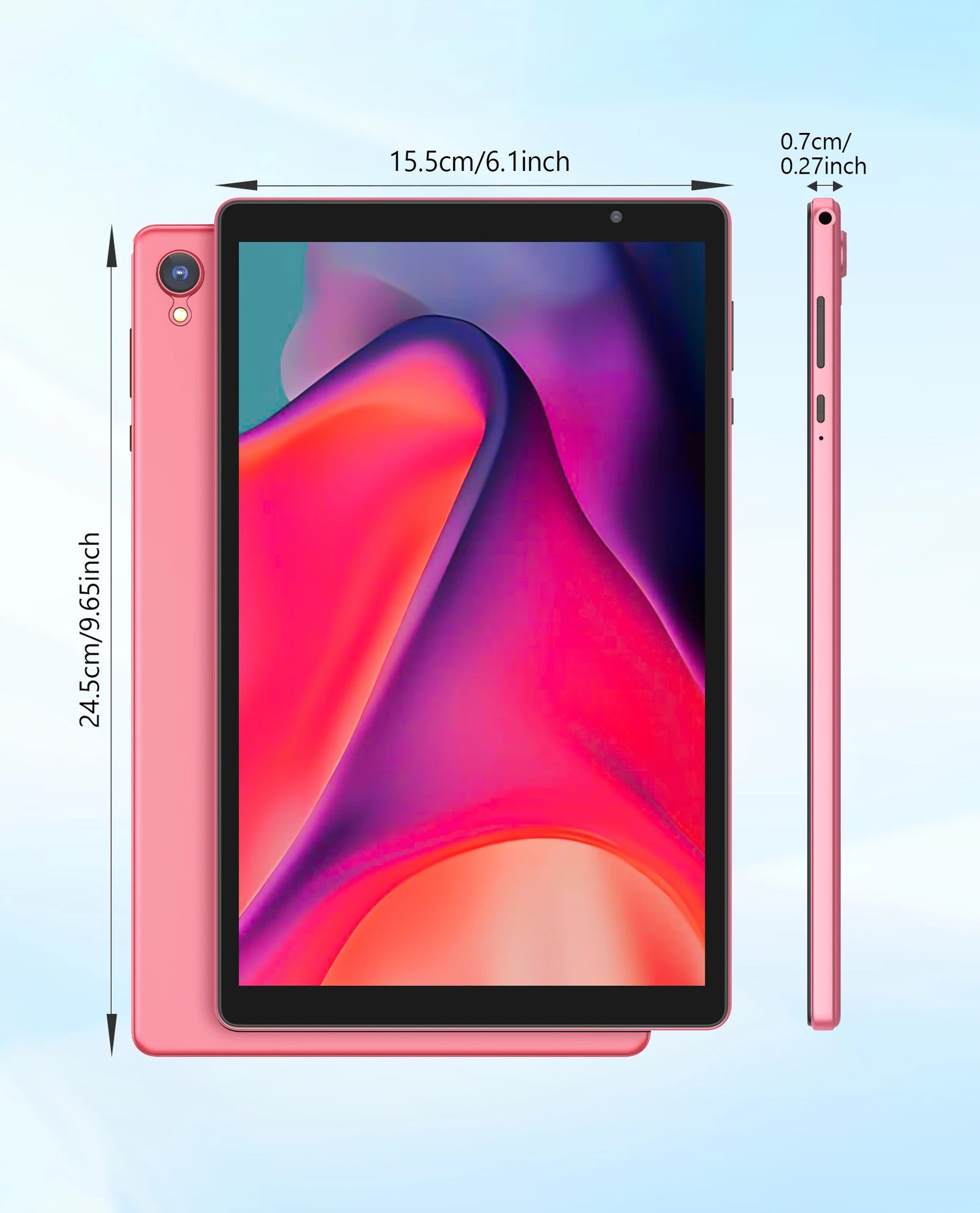 10-inch Android tablet, 4GB (2G + 2G memory expansion) RAM + 32GB ROM, 1280x800 IPS screen, dual cameras, WiFi, 6000 mAh battery Good Vibrations