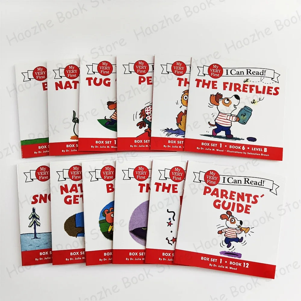12 Books Set My Very First I Can Read English Picture Book for Beginner Pocket Book for Children Kids Montessori Bedtime Reading Good Vibrations