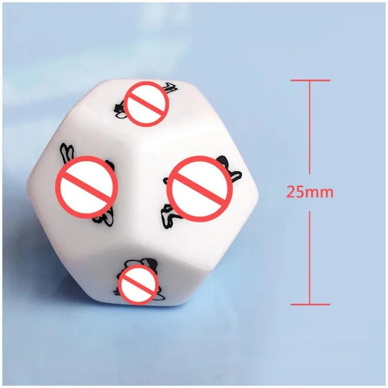 12 Sides Sex Toys for Couples Funny Sex Dice Adult Game Erotic Love Sexy Posture Foreplay Lovers Humour Game Toy Romantic Party Good Vibrations Adult Super Store
