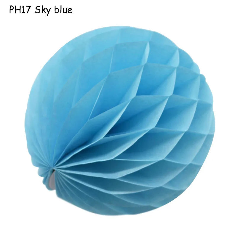 5pcs/lot 10/15cm Decorative Paper Honeycomb Ball Pastel Flower Wedding Kid Birthday Party Decoration Baby Shower Supplies8Z Good Vibrations
