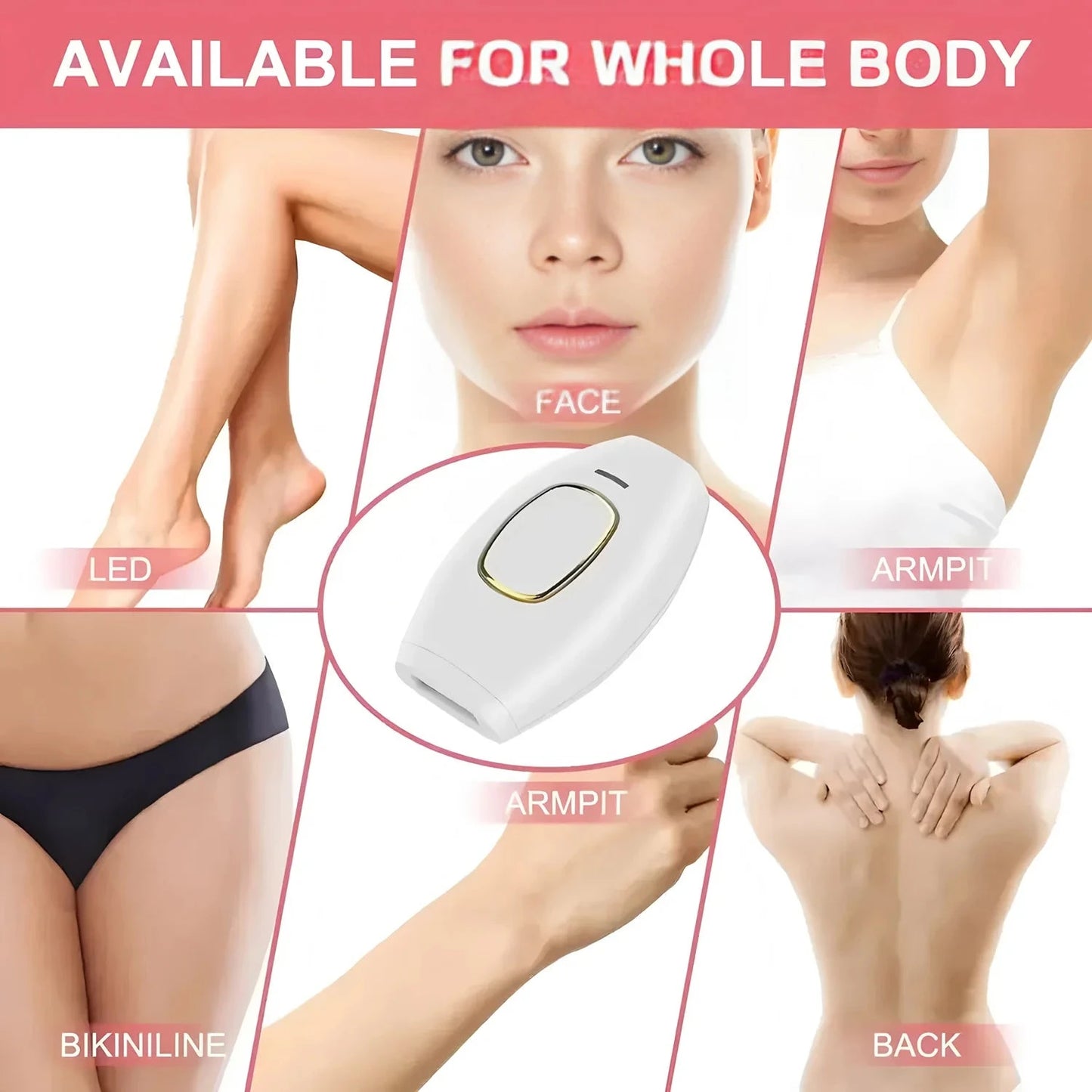 Hair Laser Depilator Electric Painless Depilator Home IPL Pulses Hair Removal Handset Women Men Painless Razor Tool Good Vibrations
