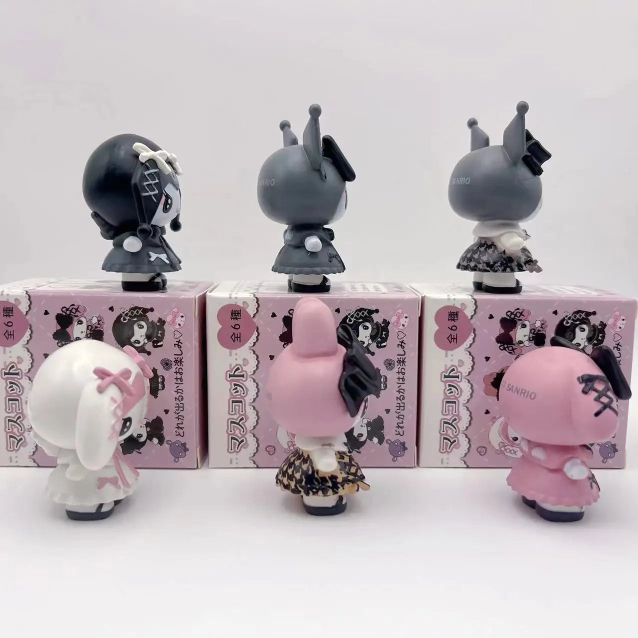 Sanrio Blind Box Black Rice My Melody Cartoon Character Doll Kuromi Pendant Third Generation Doll Blind Box Surprise Pack Cute Good Vibrations