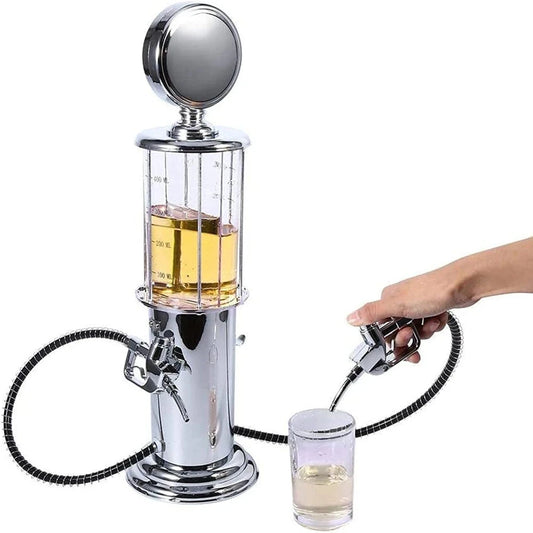 Gas Pump Dispenser for Drinks, Gas Pump Whiskey Wine Decanter, Single/Double Gun Beer Dispenser, Beverage Whiskey Decanter Tower Good Vibrations Adult Super Store