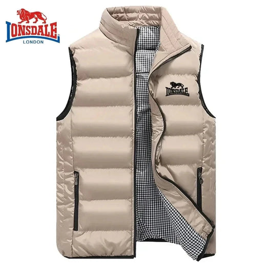 Men's Embroidery Brand High Quality Warm Vest Vest, Autumn and Winter Luxury Fashion Brand, Sleeveless Outdoor Windproof Jacket Good Vibrations