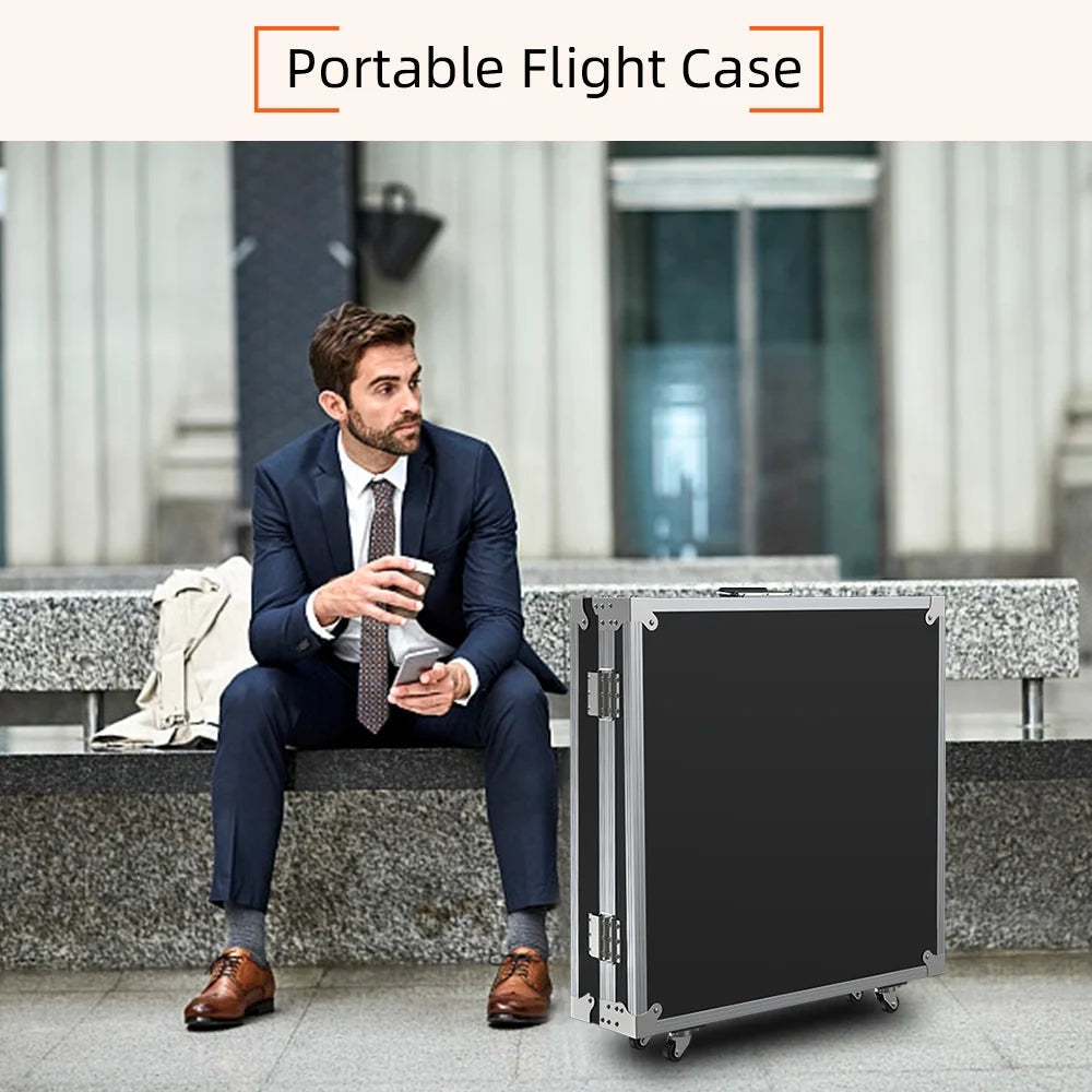 360 Photo Booth Machine Portable Free Custom Logo Automatic Glass 360 Video Booth with Flight Case for Party Events Wedding Good Vibrations