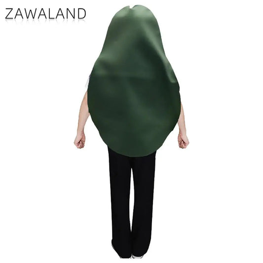 Zawaland Couple Avocado Costume Fruit Food Cosplay Disguise Wear Woman Man Carnival Purim Party Clothes Stage Performance Outfit Good Vibrations