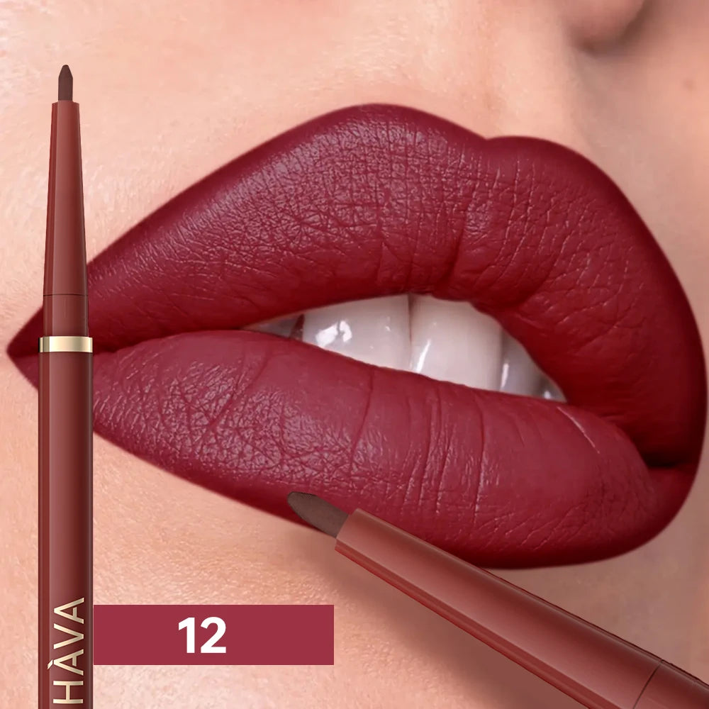 1pc Matte Lip Liner, Waterproof, Easy to Use, Beauty, Three-dimensional Lips, Long-lasting, Women'S Gift Good Vibrations