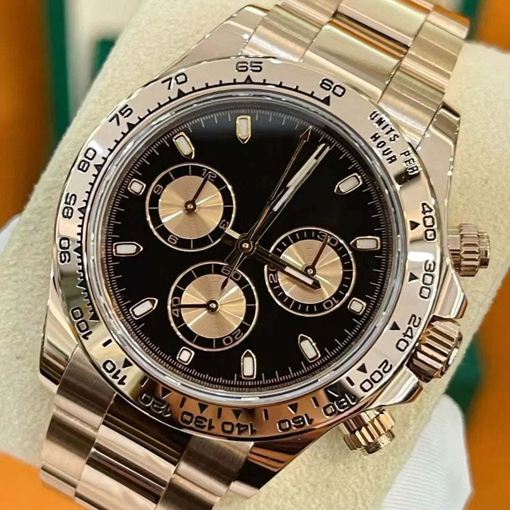 Men's Fine Watches Matched with Imported Mechanical Movements and Gift Boxes Good Vibrations