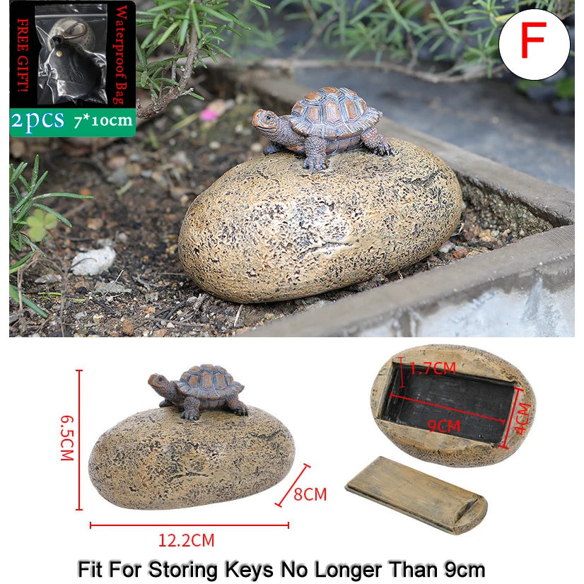 Sight Secret Rock Stone Shape Key Safe Box Hidden Storage Compartment For Home Garden RV Spare Keys Safes Free Gift Zipper Bag GOOD Vibrations Adult Super Store