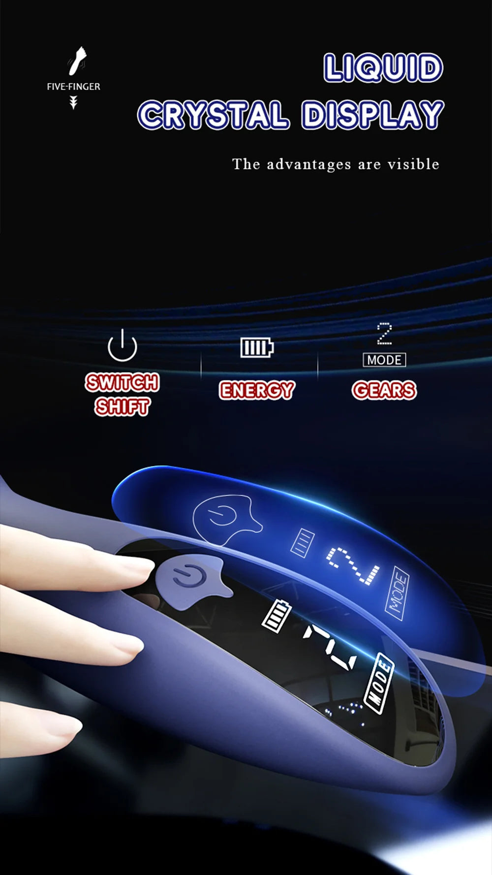 Glans Trainer for Men Powerful Vibrating Penis G Spot Masturbator Soft Fingertip Prolong Endurance Massage Vibrator Erotic Toys Good Vibrations Adult Super Store
