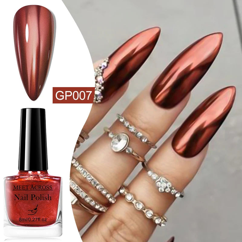 8ml Peel Off Water-Based Nail Polish Red Nails Fast Drying Long-Lasting Nail Art Polish DIY Design No Need Lamp Cure Manicure Good Vibrations