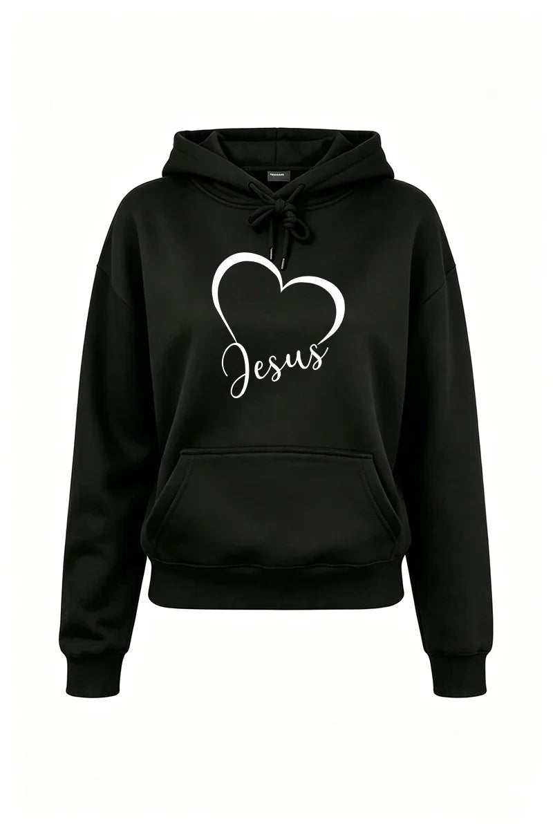 2026 Womens Outfits Casual Hooded Sweatshirts Outdoors Sports Jogging Woman Clothing Fall Winter Street Single Item Hoodie Pants Good Vibrations