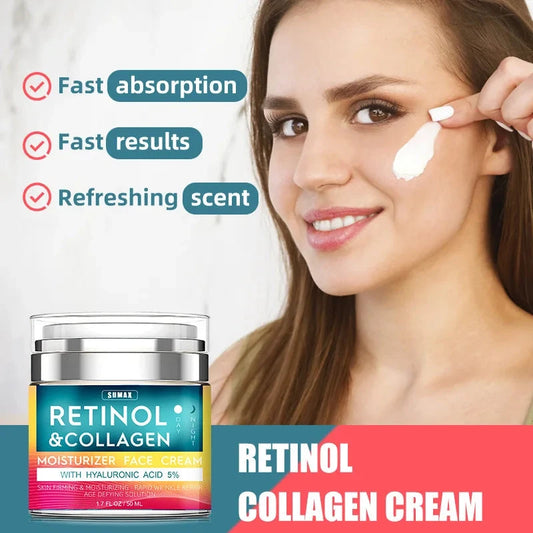 50ml Retinol Face Cream Moisturizing Firming Brightening skincare Collagen Hyaluronic Acid Creams Facial Skin Care Products Good Vibrations