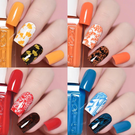 11ml 24 Colors Nail Stamping Polish Gold Silver Nails Art Varnish for Stamping Plate DIY Nail Printing Polish Nail Art Tools Good Vibrations