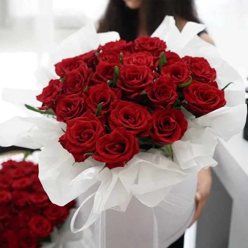 10pcs 50*66cm Flower Wrapping Paper Flower Bouquet DIY Craft Paper Wedding Birthday Baby Shower Party Gift Packing Supplies Good Vibrations