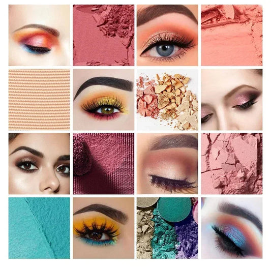 Glitter Eyeshadow In Bar Palette Matte Pearlescent Shimmer Shine Nude Eye Pigments Waterproof Professional Eye Makeup Cosmetics Good Vibrations