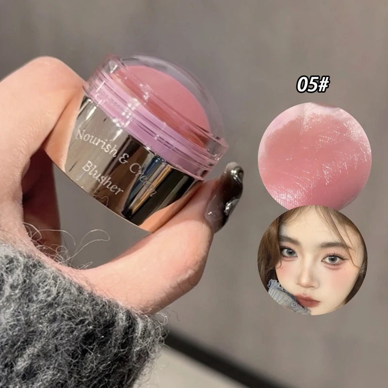 Blush Cream 6 Colors Natural Makeup Cheek Contour Lasting Matte Velvet Mousse Blush Mud Peach Cream Rouge Cheek Tint Cosmetics Good Vibrations