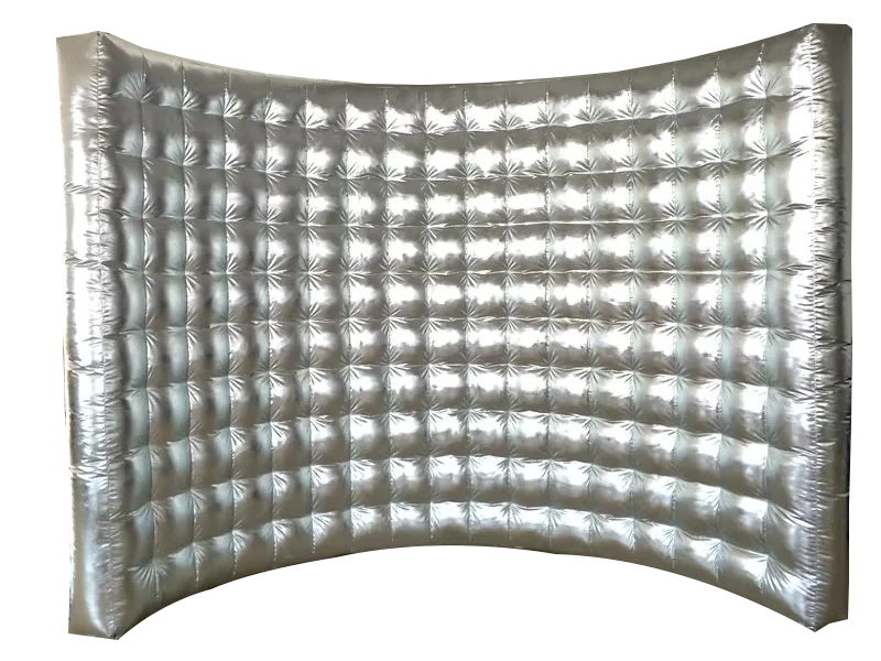 Wedding Party 10ft Photo Booth Backdrop Inflatable Wall Silver Or Gold Fotobudka 360 Photo Booth Wall For Party Event Good Vibrations