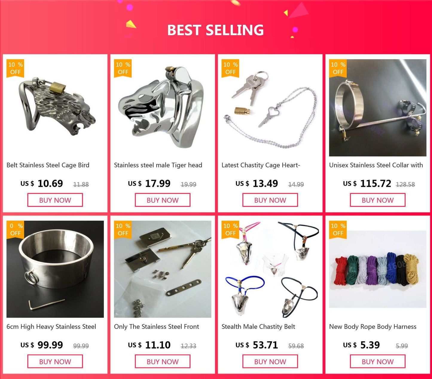 Male Bondage Cock Ring Sex Toys for Men 9pcs/set Male Chastity Belt Stainless Steel Chastity Device Anal Plug Chastity Cage GOOD Vibrations
