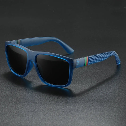 Fashion Oversized Polarized Sunglasses Men Women Luxury Driving Fishing Travel Vintage Square Sun Glasses For Man UV400 Eyewear Good Vibrations