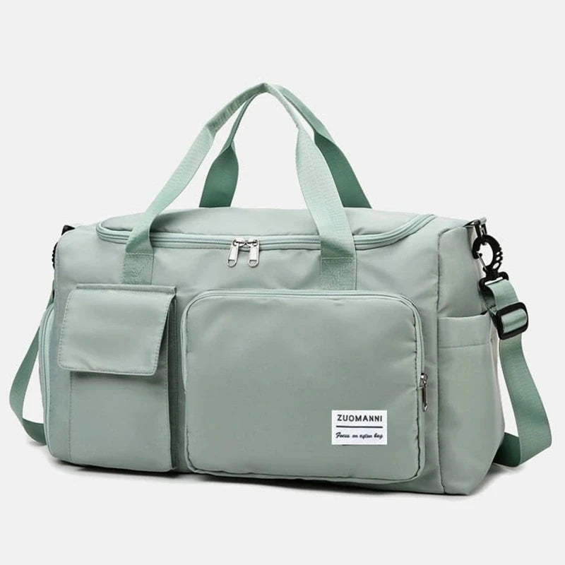 UNIXINU Carry On Travel Bag Large Capacity Weekender Overnight Duffle Bags with Shoe Compartment Sports Fitness Bags for Women Good Vibrations