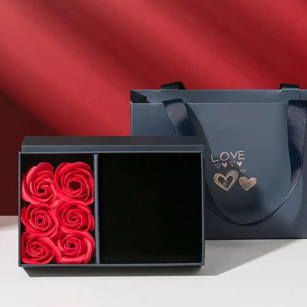 Romantic Rose Set Eternal Roses Gift Box Preserved Flowers Jewelry Box Handcrafted Rose Soap Flowers For Valentine's Day Good Vibrations