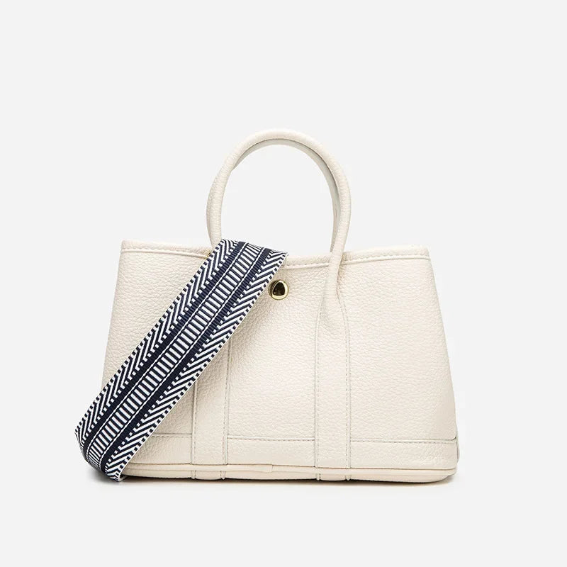 Elegant Ladies Leather Tote Bag Luxury Brand Women's Crossbody Shoulder Bag Fashionable Designer Inspired Handbags Good Vibrations