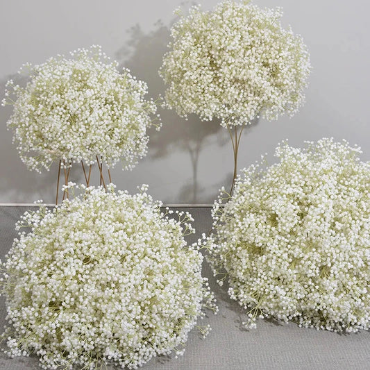 Must Have Wedding Essential! Baby's Breath Flower Ball Sets Elevate Table Stage Decor Guaranteed Stunning Photos Good Vibrations