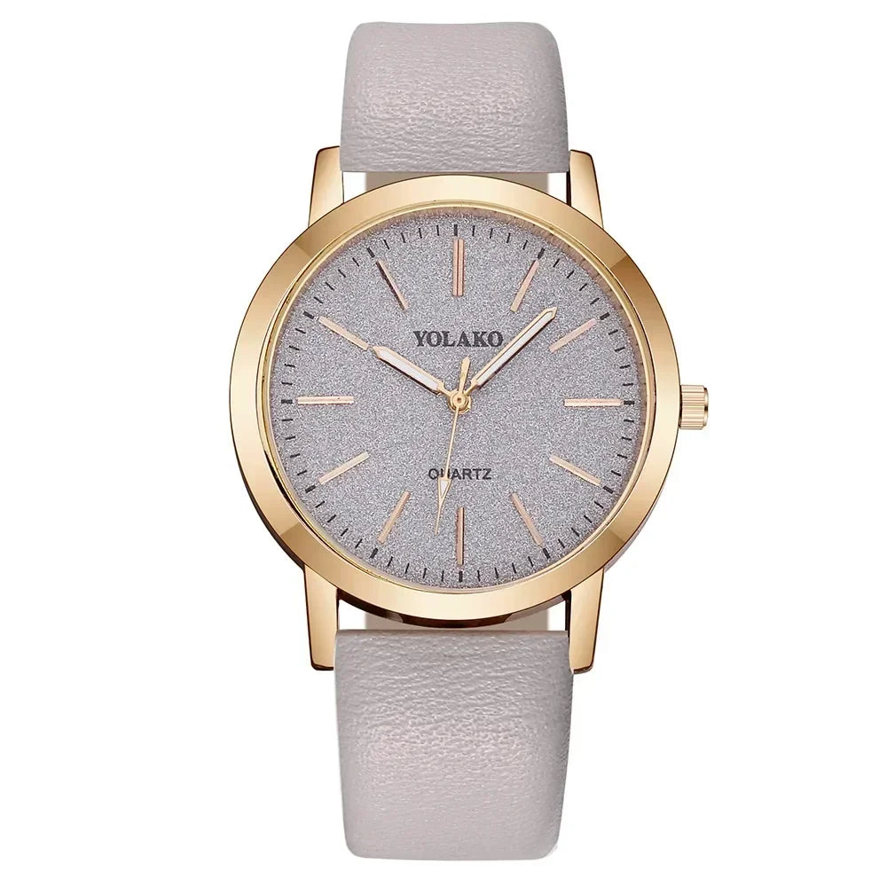 Women Watches Brand Luxury Fashion Ladies Watch Leather Watch Women Female Quartz Wristwatches Montre Femme Reloj Mujer Good Vibrations