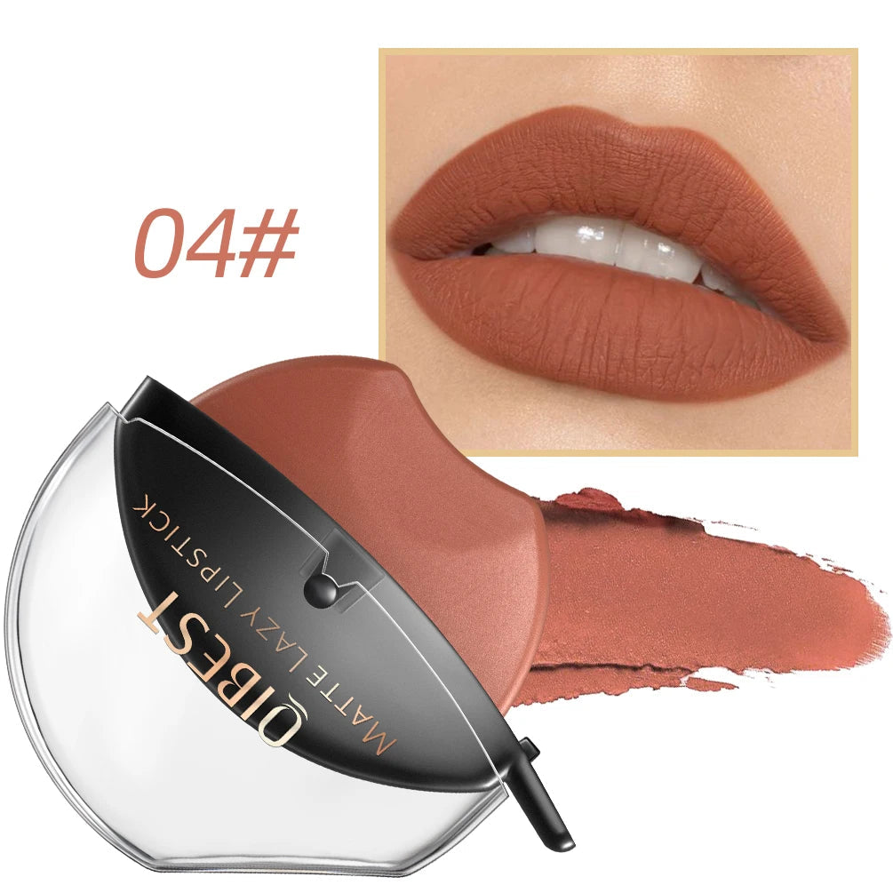 Lip-shaped lipstick seal Sip into makeup lazy blush lipstick Matte makeup effect Moisturizing lip gloss Waterproof non-stick cup Good Vibrations